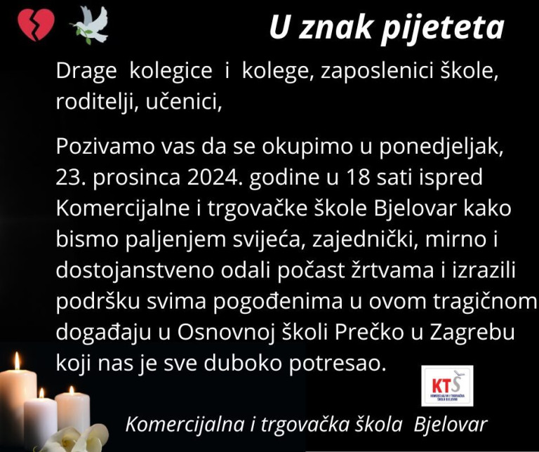 Mirno okupljanje u znak pijeteta
