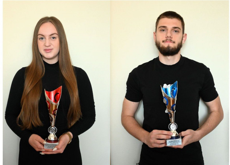 Najbolji sportaši Komercijalne i trgovačke škole Bjelovar  – Lucija Kukec i Ivan Posavec
