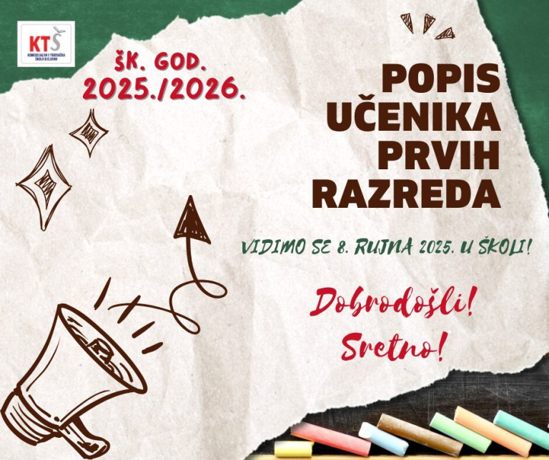POPIS UČENIKA – PRVI RAZREDI