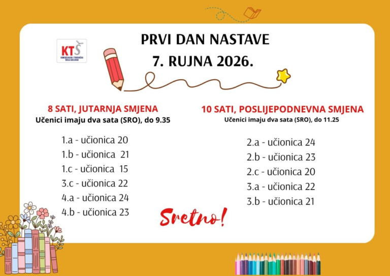 Dobrodošli natrag u školu!